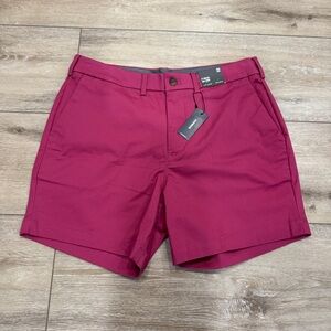 Express 6" Hyper Stretch Chino Shorts (Magenta)